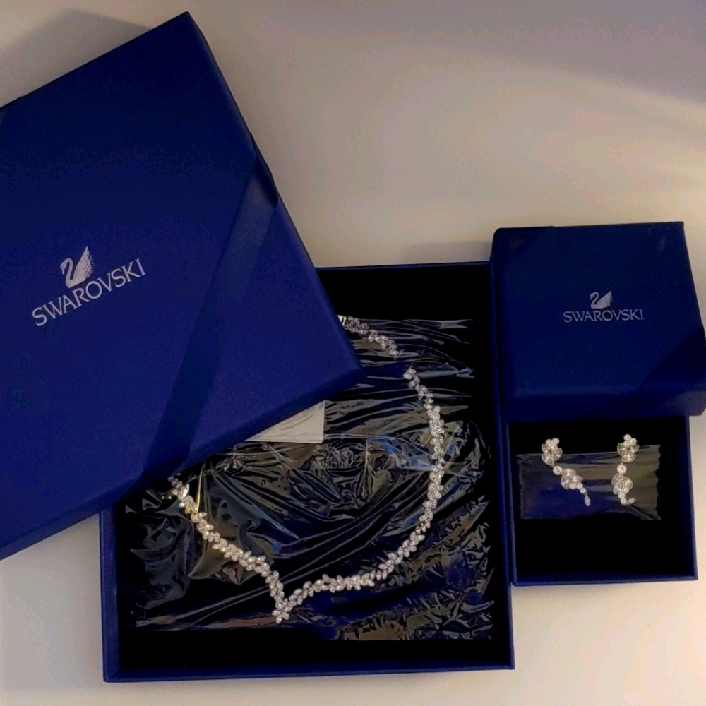 Swarovski Necklace and Earrings